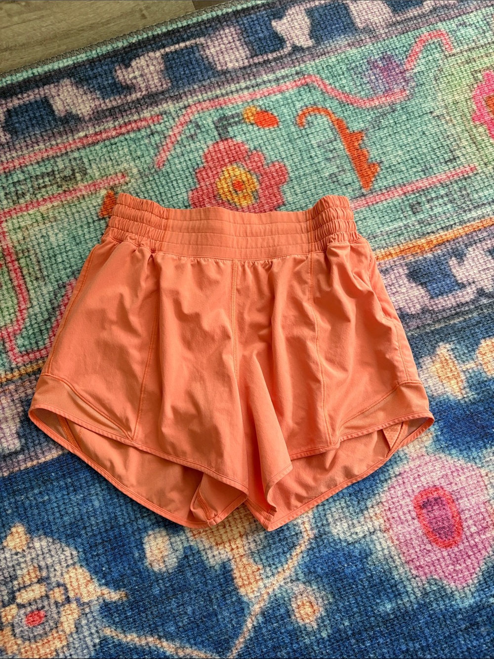 lululemon athletica Hottie Hot High Rise 4in Coral Women's Athletic Shorts